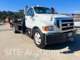 2007 Ford F650 SD Flatbed Utility Truck
