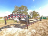 2010 PJ 44ft. Tri/A Car Hauler Trailer w/ Ramp