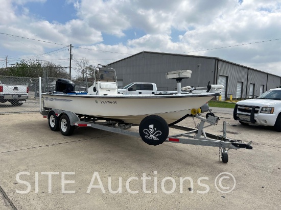 1999 Kenner 21V Fishing Boat with trailer