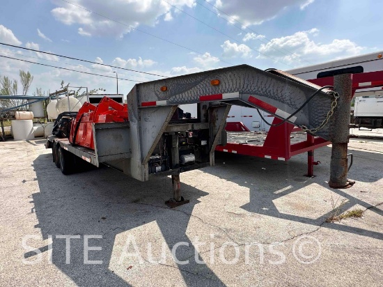 2021 Shop-Made 20ft. T/A Gooseneck Flatbed Trailer w/ Ramps