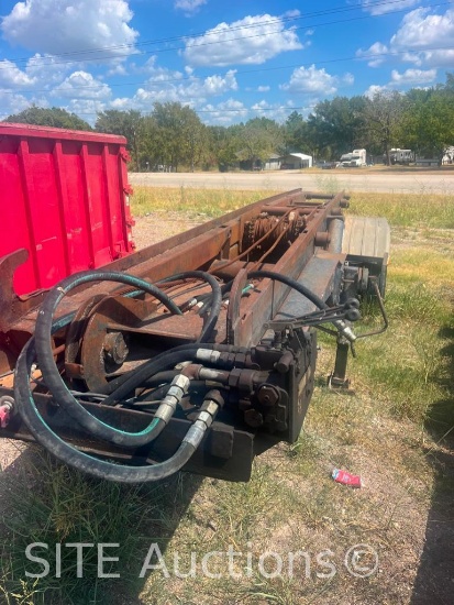 1980 March TRU-75-26 T/A Roll Off Cable Hoist Trailer
