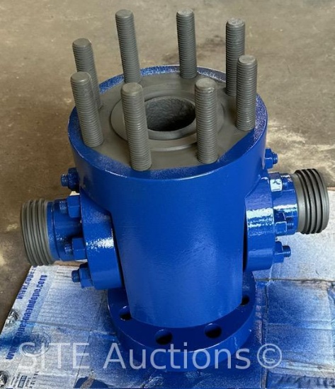 3-1/16-10k Flow Cross w/ Flanges & 1502 Weco Outlets