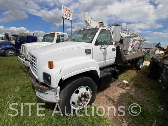 1998 GMC C7500 S/A Flatbed Truck w/ Well Pulling Unit