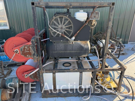 15K Air Operated Test Pump w/ Compressor