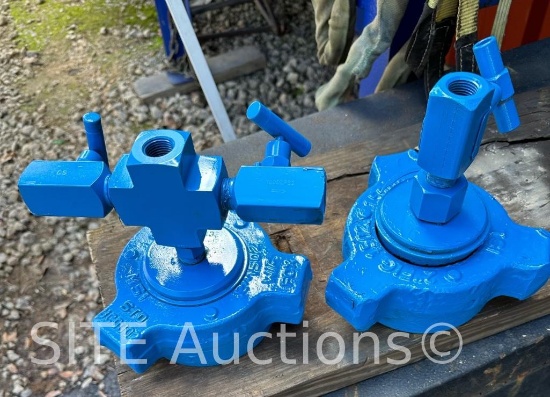 QTY-2 2"-1502 15K Night Caps w/ Valves & Tee