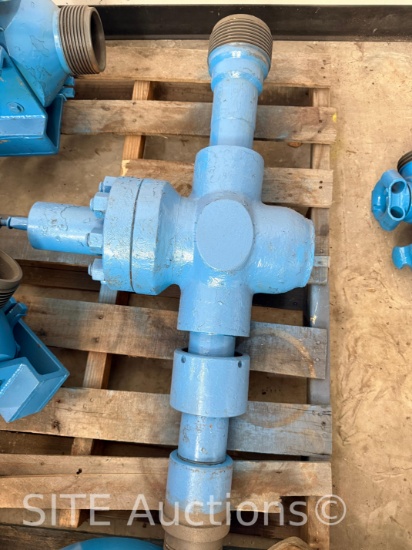 2-1/16 Gate Valve w/ Wireline 4-3/4, 4 Bowen Threads & Nut