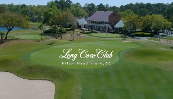 Golfing Foursome at Long Cove Club