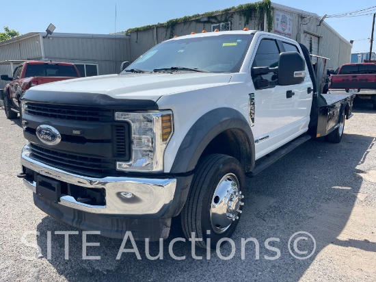 2018 Ford F550 XL Crew Cab Flatbed Truck
