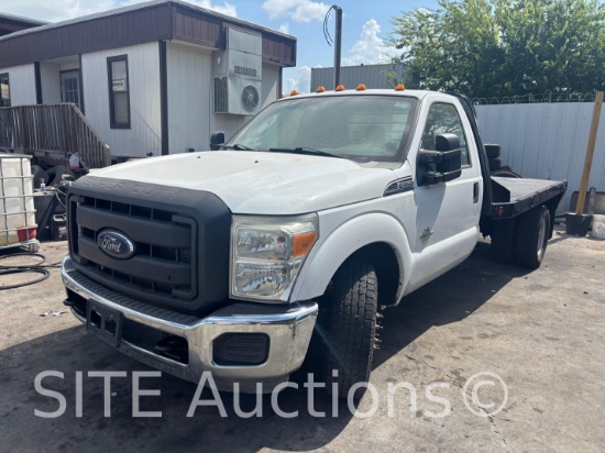 2014 Ford F350 SD Single Cab Dually Flatbed Truck