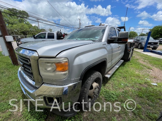 2015 GMC Sierra 3500HD SLT Crew Cab Flatbed Truck