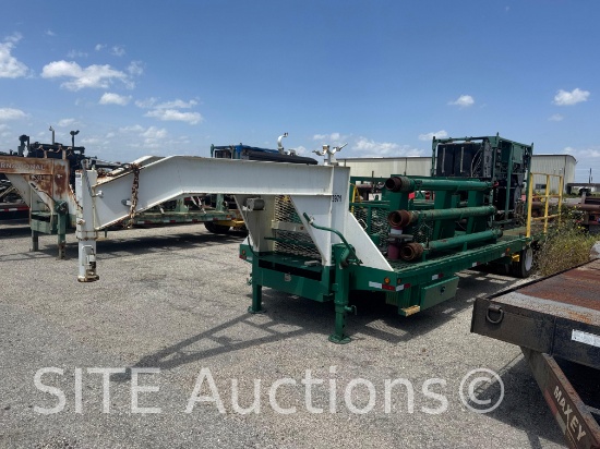 Gooseneck T/A Flatbed Trailer w/ Grease Injector Unit