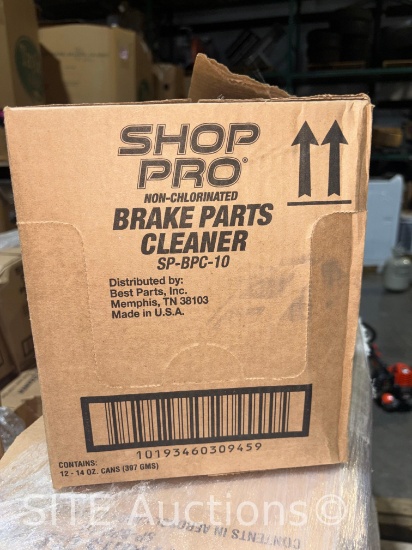 Qty of 4 Boxes Shop Pro Brake Parts Cleaner