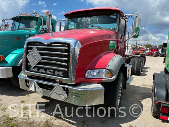 2014 Mack GU813 T/A Cab & Chassis Truck