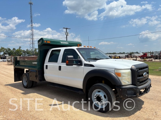 2011 Ford F550 SD Crew Cab Dump Truck