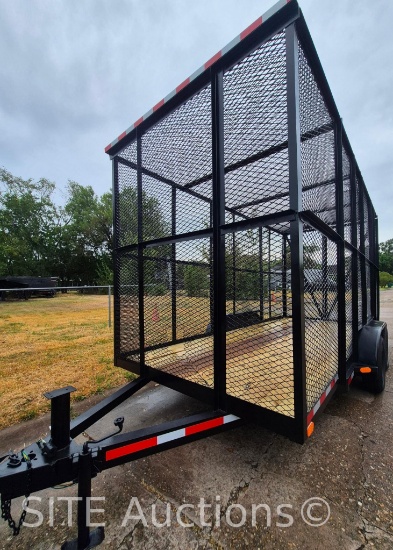 2001 T/A Utility Cage Trailer