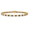 18K Yellow Gold Setting with 2.40ct Diamond and 2.64ct Sapphire Bracelet