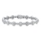 14K White Gold and 3.98ct Diamond Bracelet