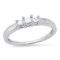 14K White Gold Setting with 0.40tcw Diamond Ladies Ring