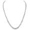 14k White Gold 11.24ct Diamond Necklace