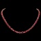 14K Yellow Gold 43.25ct Ruby and 1.15ct Diamond Necklace