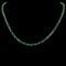 14K Gold 22.07ct Emerald 0.95ct Diamond Necklace