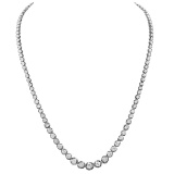 14k White Gold 11.24ct Diamond Necklace