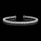 14k White Gold 3.42ct Diamond Bracelet