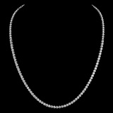 18K Gold 4.39ct Diamond Necklace