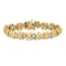 14K Yellow and White Gold Setting with 1.08ct Diamond Bracelet