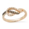 14K Rose Gold Setting with 0.24ct Diamond Levian