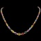 14K Yellow Gold 34.12ct Sapphire and 1.58ct Diamond Necklace
