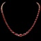 14K Yellow Gold 32.20ct Ruby and 1.35ct Diamond Necklace