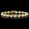 14K Gold 8.62ct Opal 0.82ct Diamond Bracelet
