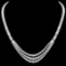 18K White Gold and 22.89ct Diamond Necklace