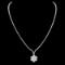 18k White Gold 8.53ct Diamond Necklace