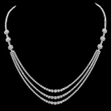 18K Gold 11.67ct Diamond Necklace