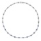 18K White Gold Setting with 1.86ct Sapphire and 1.38ct Diamond Necklace