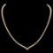 18K Yellow Gold 8.38ct Diamond Necklace