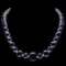 14K White Gold 164.72ct Sapphire and 1.74ct Diamond Necklace