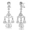 18K White Gold Setting with 2.95ct Diamond Ladies Earrings