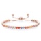 14K Rose Gold Setting with 3.44ct Sapphire and 0.04ct Diamond Bracelet