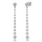 18K White Gold Setting with 1.05ct Diamond Ladies Earrings