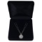 14K White Gold Setting with 1.27ct Diamond Pendant