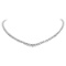 14k White Gold 10.30ct Diamond Necklace