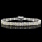 18K White Gold and 10.81ct Diamond Bracelet
