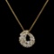 14k Yellow Gold 2.70ct Diamond Pendant