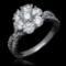14K White Gold and 1.82ct Diamond Ring