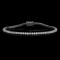 14K White Gold and 3.98ct Diamond Bracelet