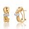 14K Yellow Gold Setting with .28ct Diamond Earrings