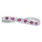 18K White Gold Setting with 3.0ct Ruby and 1.0ct Diamond Bangle Bracelet